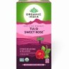 Organic India Tulsi Sweet Rose 25N Infusion Bags- Stress Relieving