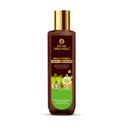 Khadi Organique Amla & Bhringraj Hair Cleanser, 200ml- Strengthens Hair Follicles, Rejuvenates The Scalp, For All Hair Types