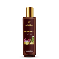 Khadi Organique Onion Tea Tree Hair Cleanser, 200ml- Reduces Dandruff & Flaking, Boosts Hair Growth, For All Hair Types