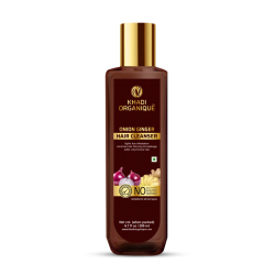 Khadi Organique Onion Ginger Hair Cleanser, 200ml- Fights Lice Infestation, Minimizes Hair Thinning, For All Hair Types