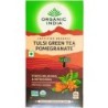 Organic India Tulsi Green Tea Pomegranate 25N Infusion Bags- Stress