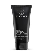 Khadi Men Activated Charcoal Peel Off Mask, 100g- Removes Blackheads, Detoxifies Skin