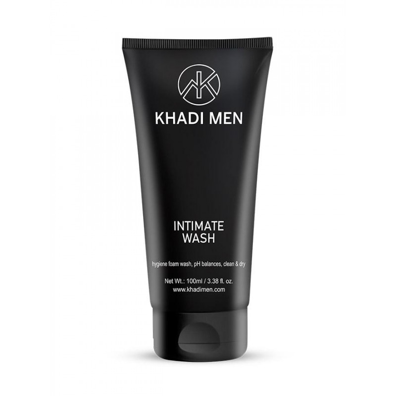 Khadi Men Intimate Wash, 100ml- Hygiene Foam Wash, pH Balance, Clean & Dry