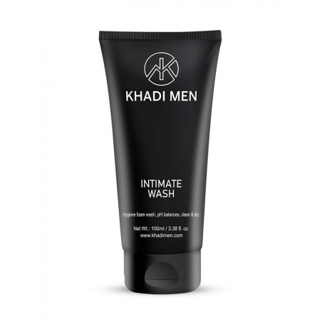 Khadi Men Intimate Wash, 100ml- Hygiene Foam Wash, pH Balance, Clean & Dry