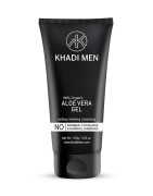 Khadi Men 100% Organic Aloe Vera Gel, 100g- Soothing, Refreshing & Moisturizing