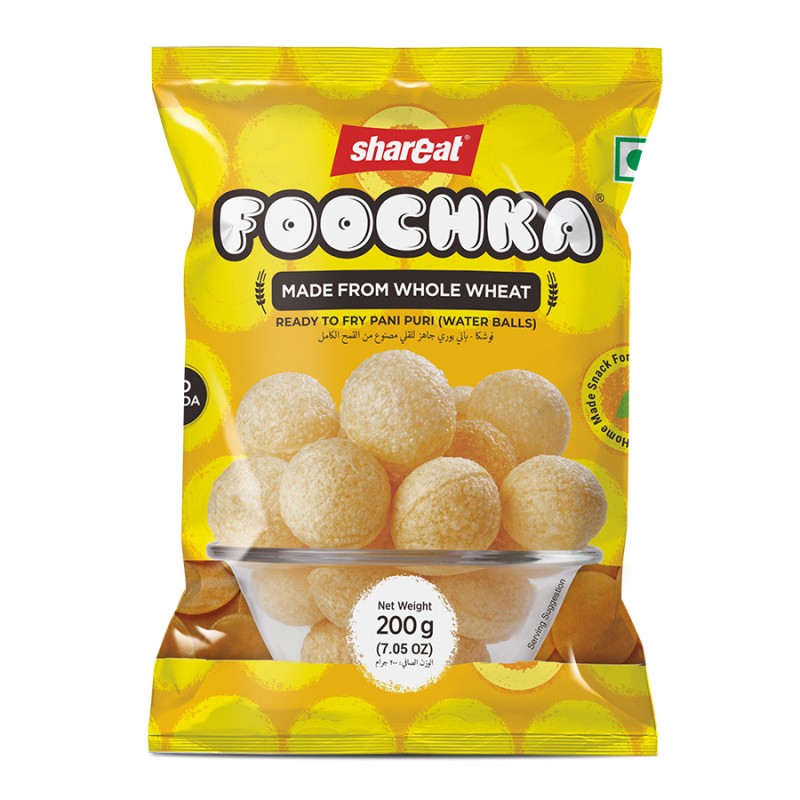 Shareat Foochka Ready To Fry Pani Puri (Water Balls), 200g