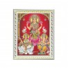 Satvik (New) Goddess Maha Lakshmi, Ma Saraswati and Lord Ganesha Designer White Photo Frame (6) for Diwali Pooja (25.2*34cm- A4)