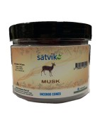 Satvik Musk Incense Cones For Puja And Prayer (Pack Of 50 Cones)