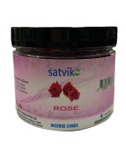 Satvik Rose Incense Cones For Puja And Prayer (Pack Of 50 Cones)