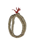 Satvik Wooden White Beads Mala, Holy Mala For Prayer, 108 Beads Sofri Mala For Rosary Japmala