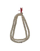 Satvik Wooden White Beads Mala, Holy Mala For Prayer, 108 Beads Sofri Mala For Rosary Japmala
