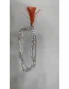 Satvik Crystal Mala (White), 108 Beads For Prayer, Rosary Japmala
