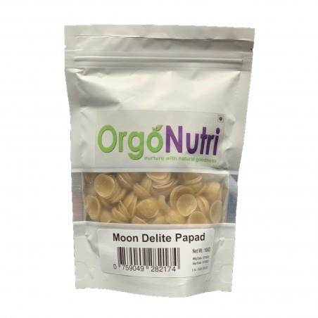 OrgoNutri Moon Delite Sabudana & Potato Papad, 100g- Ready To Fry