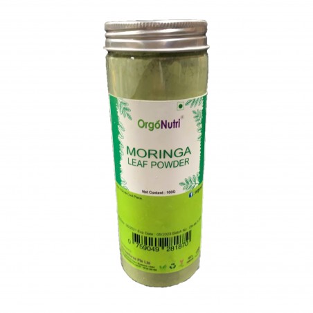 OrgoNutri Moringa Leaf Powder (Pure and Natural), 100g