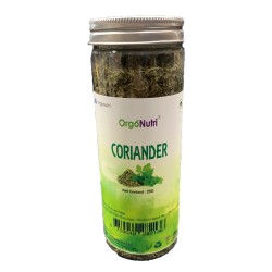 OrgoNutri Dried Coriander Leaves, 25g (Dry Dhaniya Leaves), Seasoning Herb