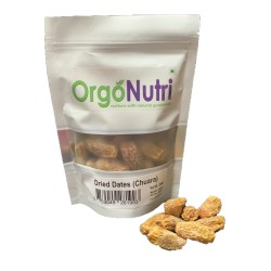 OrgoNutri Dried Yellow Dates, Chuara (Sukha Khajoor), 200g, 100% Natural, Rich In Iron, Fibre & Vitamins