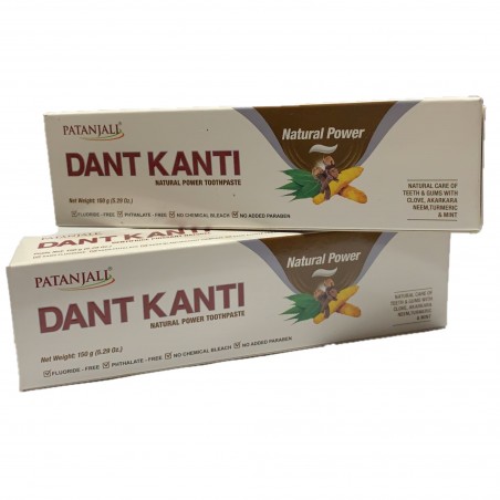 Patanjali Dant Kanti Natural Power Toothpaste, (Pack of 2), 150g Each