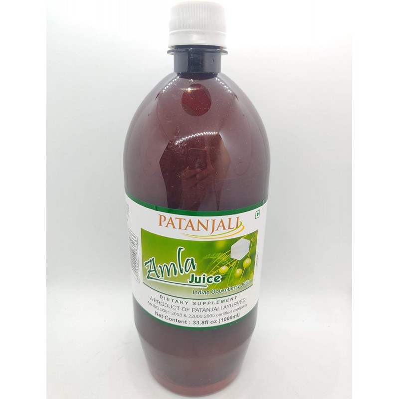 Patanjali Amla Juice, 1Ltr Bottle, Natural & 100% Ayurvedic Juice