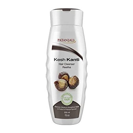 Patanjali Kesh Kanti Reetha Hair Cleanser, 200ml- Removes Oiliness & Strengthens Roots
