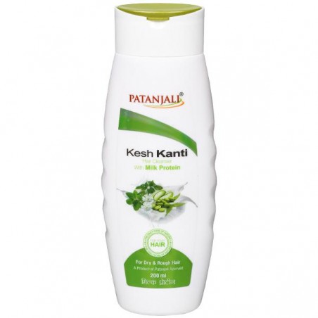 Patanjali Kesh Kanti Hair Cleanser With Milk Protein, 200ml For Rough & Dry Hair