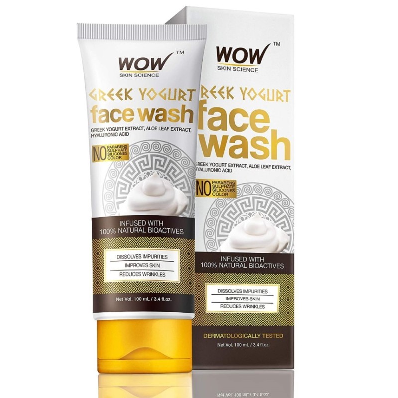 Wow Skin Science Greek Yogurt Face Wash - Dissolves Impurities