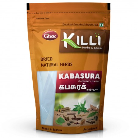 Killi Herbs & Spices Kabasura Kudineer Powder, 100g (Viral Fever Immunity)