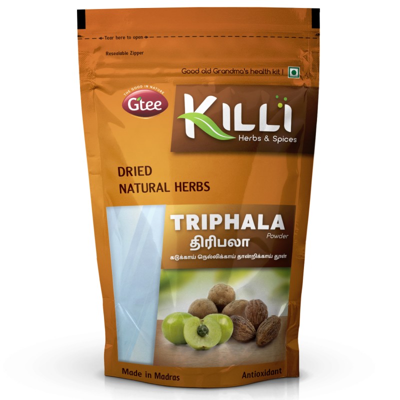 Killi Herbs & Spices Triphala Powder, 100g (Immunity Boost)