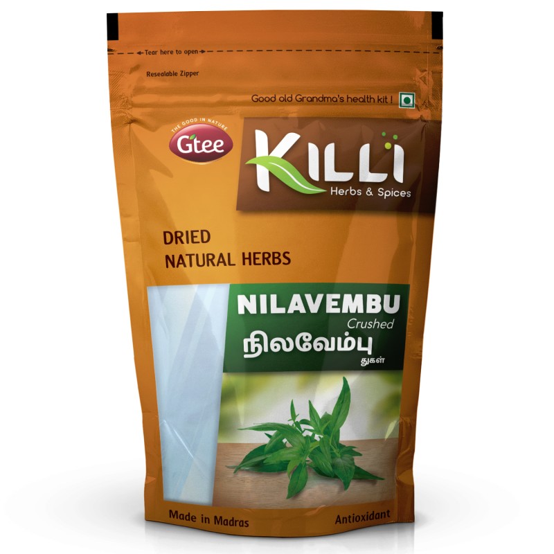 Killi Herbs & Spices Nilavembu Crushed, 100g (Viral Fever)
