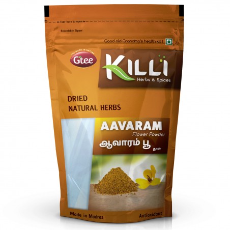 Killi Herbs & Spices Aavaram Crushed Flower Powder, 100g (Diabetes)