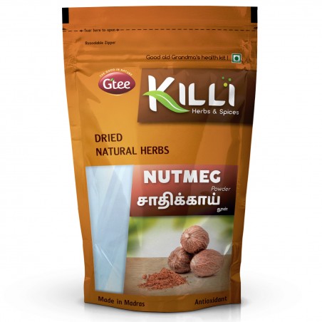 Killi Herbs & Spices Nutmeg Powder (Jaiphal Powder), 100g (Men Health)
