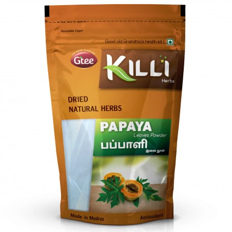 Killi Herbs & Spices Papaya Leaves Powder, 100g (Boosts Platelets)