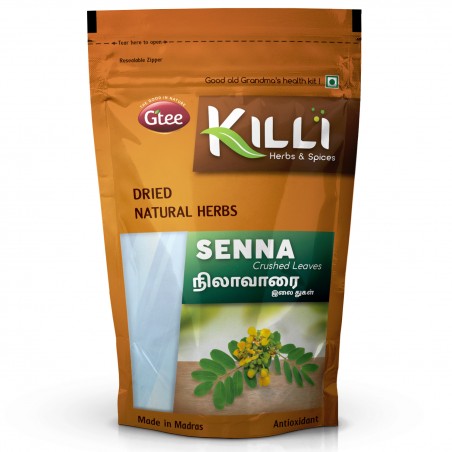 Killi Herbs & Spices Senna Crushes Leaves Powder (Nilavarai, Sonamukhi Crushed Leaves Powder), 100g (Helps Relieve Constipation)
