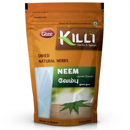 Killi Herbs & Spices Neem Leaves Powder, 100g (Viral Fever)