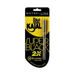 Maybelline Newyork Colossal Kajal Super Black (2x Blacker), 0.35g Lasts upto 36Hrs