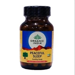 Organic India Peaceful Sleep Healthy Sleep, 60 Capsules