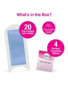 Veet Ready to Use Wax Strips Full Body Waxing Kit - Sensitive Skin, 20 Strips