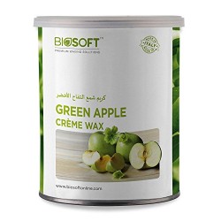 Biosoft Premium Waxing Solutions Green Apple Creme Wax, 800ml