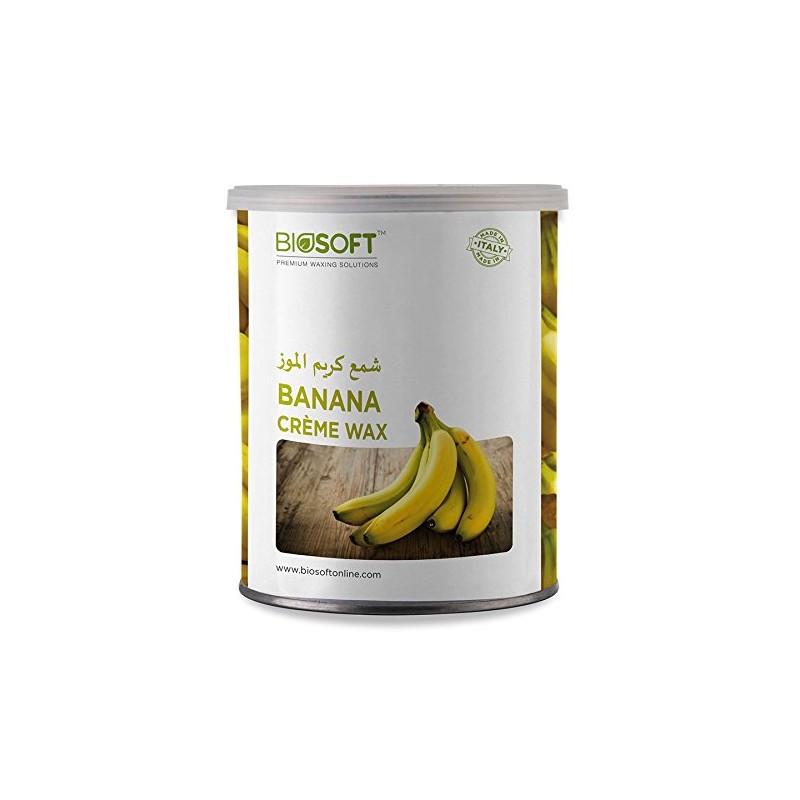 Biosoft Premium Waxing Solutions Banana Creme Wax, 800ml