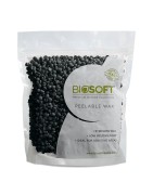 Biosoft Premium Waxing Solutions Peelable Wax Charcoal, 500g Ideal For Sensitive Areas