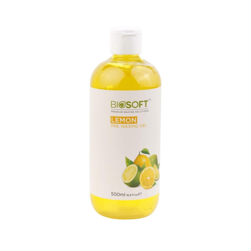 Biosoft Premium Waxing Solutions Lemon Pre Waxing Gel, 500ml