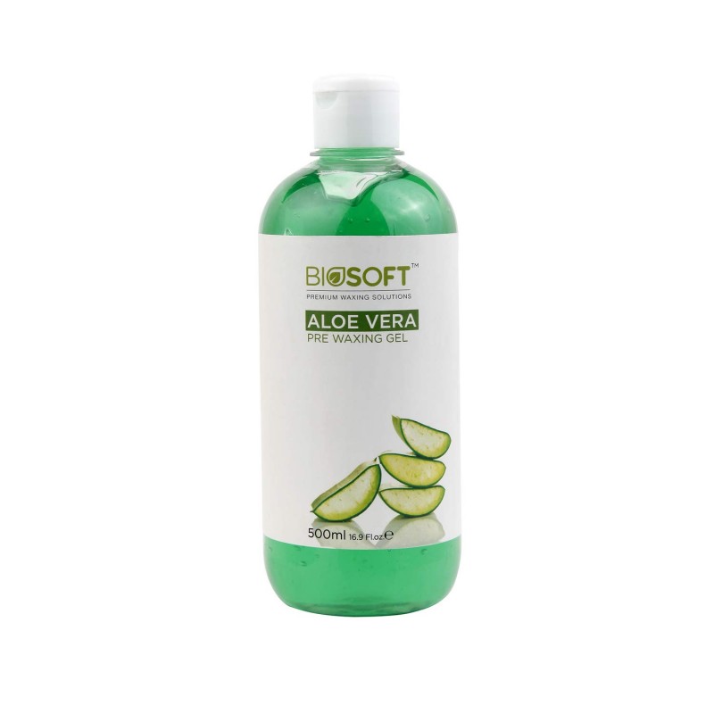 Biosoft Premium Waxing Solutions Aloe Vera Pre Waxing Gel, 500ml