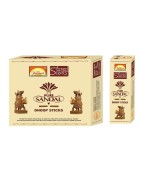 Parimal Sacred Scents Natural Chandan (Sandal) Dhoop Batti for Pooja and Prayer with Dhoop Stand
