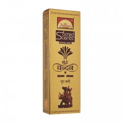 Parimal Sacred Scents Natural Chandan (Sandal) Dhoop Batti, 1 box of 6pkts (50g Each) for Pooja and Prayer with Dhoop Stand