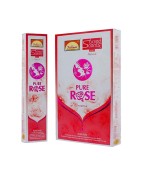 Parimal Sacred Scents Pure Rose Incense Sticks, 1 box of 6pkts, for Pooja and Prayer