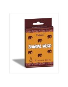Tulasi Sandalwood Incense Cones, Pack of 4 (15 Pcs In 1 Pack)