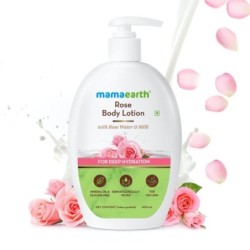 Mamaearth Rose Body Lotion with Rose Water & Milk, for Deep Hydration