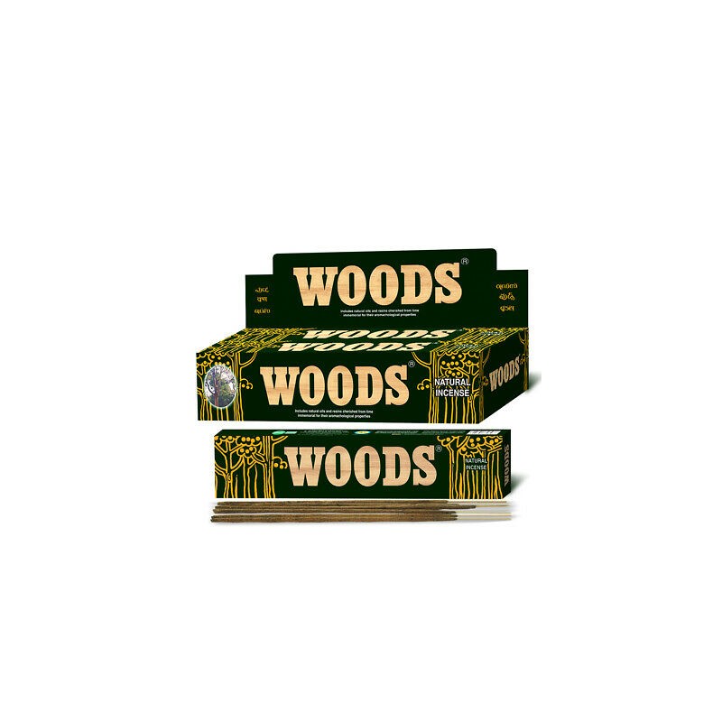 Cycle Pure Woods Natural Incense Sticks, 1 box of 6 packs, for Pooja and Prayer