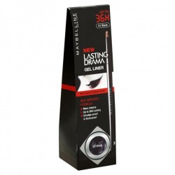 Maybelline Newyork New Lasting Drama Gel Liner, 2.5g With Expert Eyeliner Brush (01 Black), Upto 36H Lasting