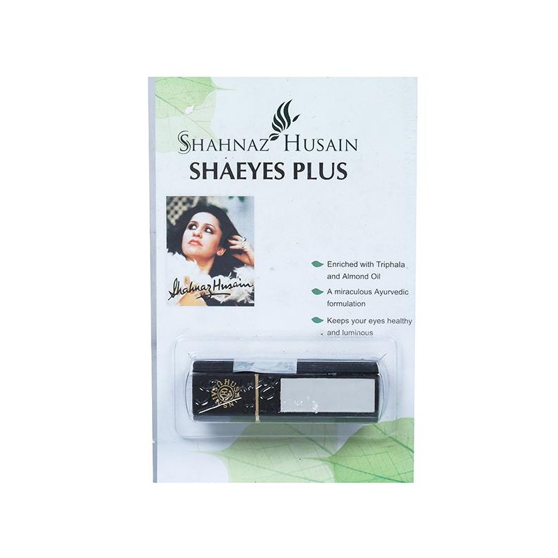 Shahnaz Husain Shaeyes Plus Herbal Kajal, 2g- Enriched With Triphala & Almond Oil, Keeps Your Eyes Healthy & Luminous