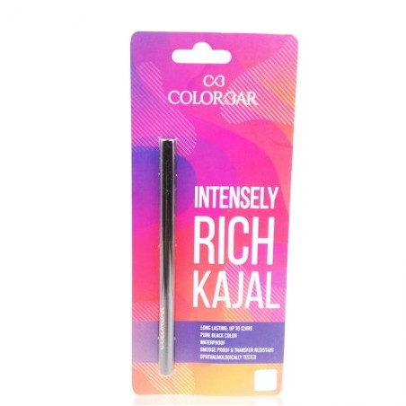 Colorbar Intensely Rich Kajal (Black), 0.30g- Lasts Upto 12Hrs, Smudge Proof & Waterproof